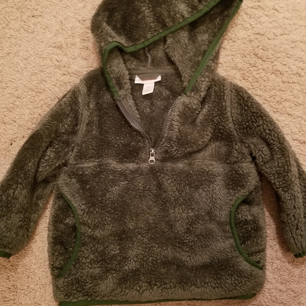 18M Cat and Jack green hoodie